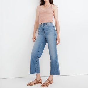 Madewell The Perfect Vintage Wide-Leg Crop Jean in Catlin Wash
